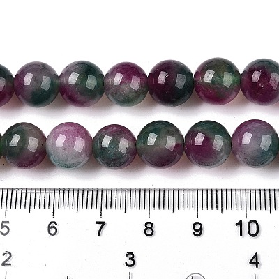 Dyed Natural White Jade Beads Strands G-T138-10mm-210-7-1