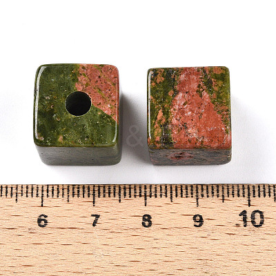Natural Unakite European Beads G-N345-07A-04-1