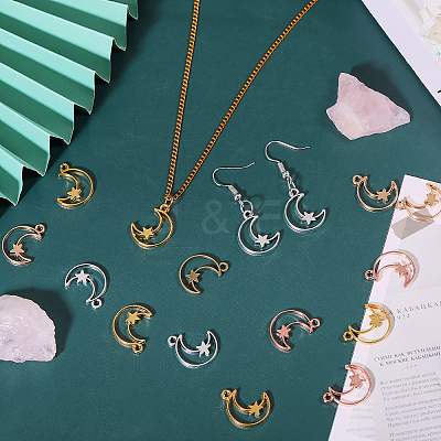 100Pcs 5 Colors Alloy Pendants FIND-CA0009-95-1