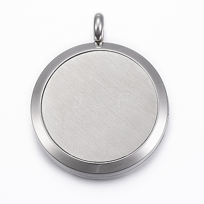 316 Surgical Stainless Steel Diffuser Locket Pendants STAS-H404-12-1