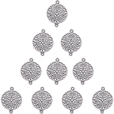 Tibetan Style Alloy Links connectors PALLOY-SC0001-30MAS-1