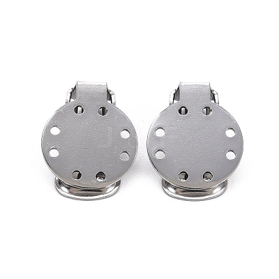 Non-Tarnish 304 Stainless Steel Clip-on Earring Setting LS-STAS-Q241-012A-1