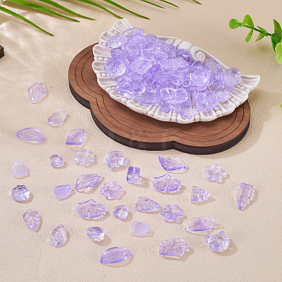 125G Gradient Color Transparent Glass Beads GLAA-TA0003-58E-1