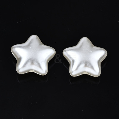 ABS Plastic Imitation Pearl Beads OACR-N008-157-1