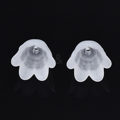 Transparent Acrylic Bead Caps FACR-N005-002A-1