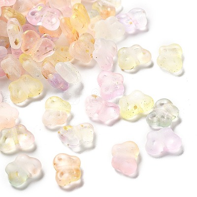Gradient Color Transparent Acrylic Beads OACR-M023-05G-1