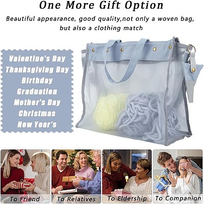 1Pc PVC Shoulder Yarn Storage Bag DIY-CP0011-52A-1