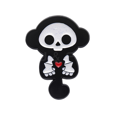 Black Alloy Brooches LS-JEWB-CJC0012-06EB-05-1