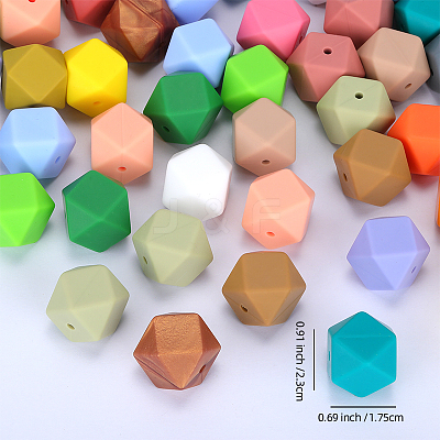 Hexagonal Silicone Beads LS-SI-JX0020A-08-1
