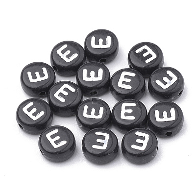 Opaque Acrylic Beads SACR-N002-02E-1