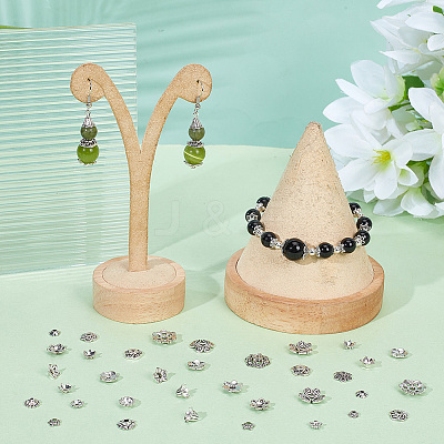 300Pcs 15 Style Tibetan Style Bead Caps FIND-AR0004-43-1