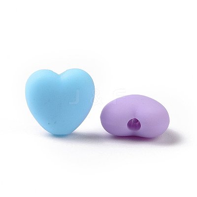 Rubberized Style Acrylic Beads SACR-P018-05M-1