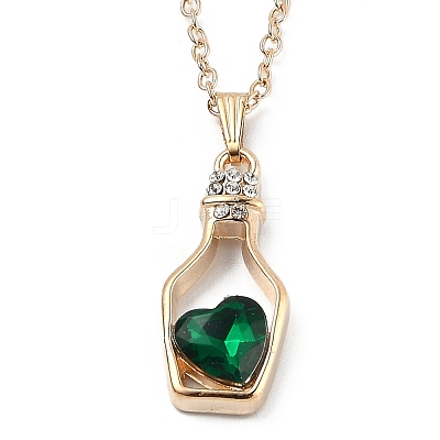 Alloy Resin Pendant Necklaces NJEW-B0003-02LG-1