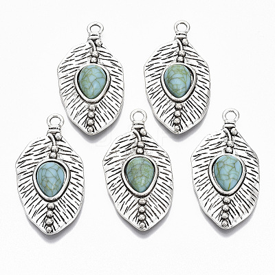 Tibetan Style Alloy Pendants X1-PALLOY-R113-011-RS-1