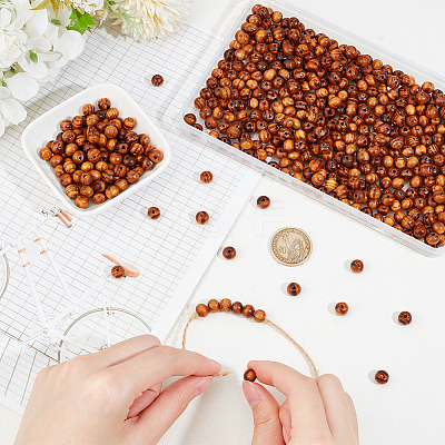 Natural Wood Beads WOOD-OC0003-73A-1