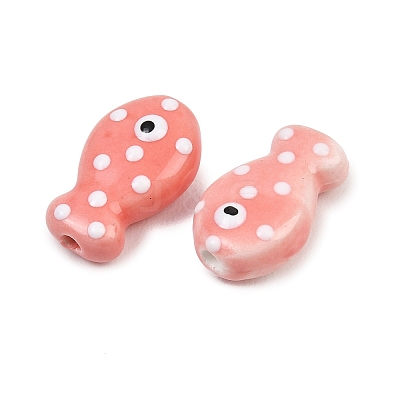 Handmade Porcelain Beads X-PORC-B009-03B-1