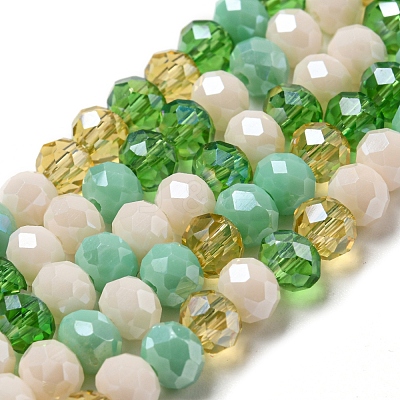 Glass Beads Strands EGLA-A034-M6mm-51-1