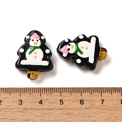 Christmas Theme Handmade Lampwork Beads LAMP-G162-06C-1