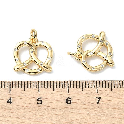 SHEGRACE Brass Micro Pave Cubic Zirconia Pendants XGRQ3P054-623G-1