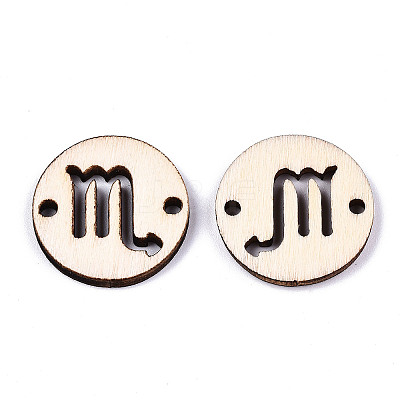Unfinished Natural Poplar Wood Links Connectors WOOD-S045-139A-07-1