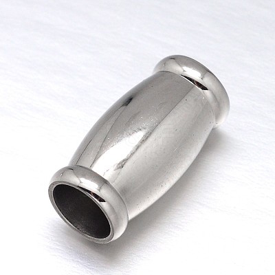 Tarnish Resistant 304 Stainless Steel Magnetic Clasps with Glue-in Ends STAS-M200-C-01-1