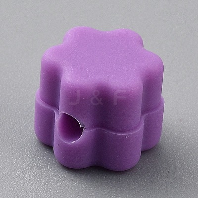 Flower Silicone Focal Beads SIL-TAC0008-10L-1