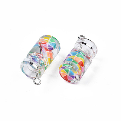Glass Bottle Pendants CRES-N017-02-1