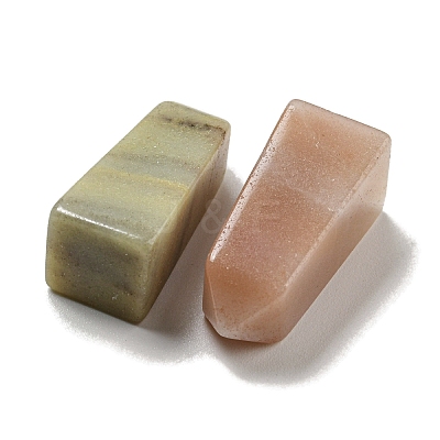 Tower Pointed Natural Amazonite Square Pyramid Figurines G-P531-01-1