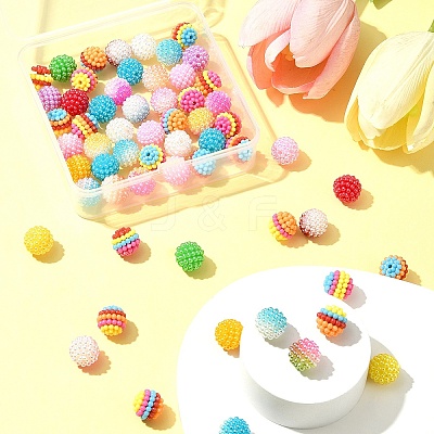 3 Styles ABS Plastic Beads KY-FS0001-24-1