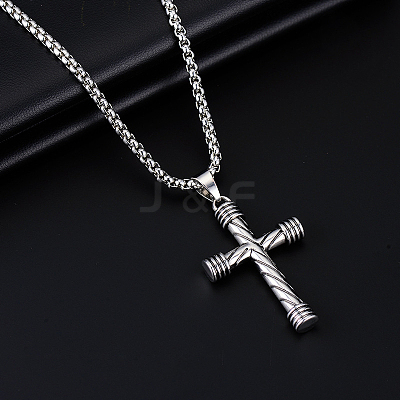 Alloy Pendant 201 Stainless Steel  Chain Necklaces for Men FS-WG0EA78-04-1