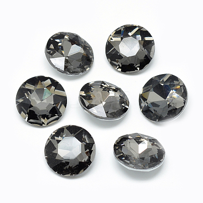 Pointed Back Glass Rhinestone Cabochons RGLA-T029-8mm-07-1