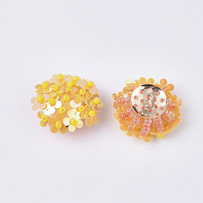 PVC Paillette Cabochons FIND-S321-01-1