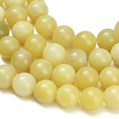 Natural Lemon Jade Beads Strands GG-CBA6382-A01-10mm-1