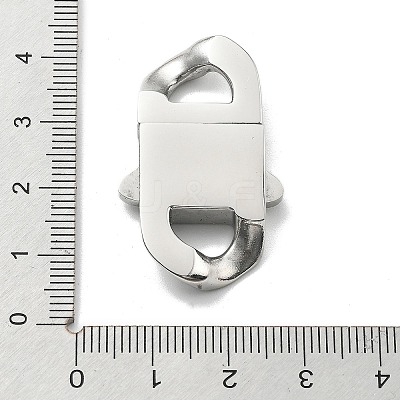 304 Stainless Steel Bayonet Clasps STAS-B082-01F-P-1