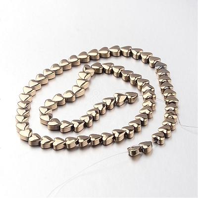 Electroplate Non-magnetic Synthetic Hematite Bead Strands G-F300-22A-06-1