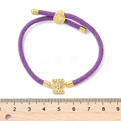Adjustable Nylon Cord Bracelets X-BJEW-C096-01G-09-1