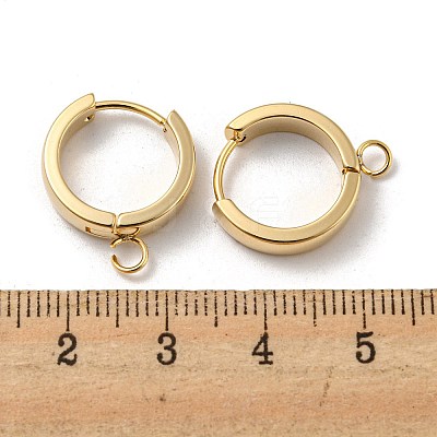 201 Stainless Steel Huggie Hoop Earrings Findings STAS-A167-01T-G-1