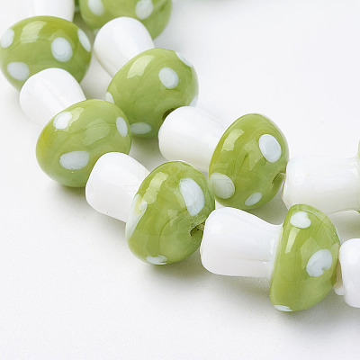 Handmade Lampwork Beads Strands LAMP-E015-03C-1