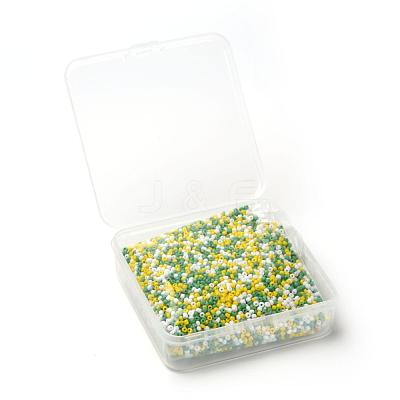 6500Pcs 300G 3 Colors Glass Seed Beads SEED-LS0001-06-1