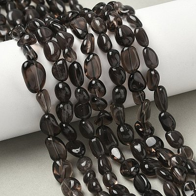 Natural Obsidian Beads Strands LS-G-P497-01A-15-1