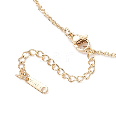 4Pcs 4 Styles Ocean Theme Brass Micro Pave Clear Cubic Zirconia Fish Turtle Shell Shape Pendant 304 Stainless Steel Cable Chain Necklaces for Women NJEW-JN05408-1
