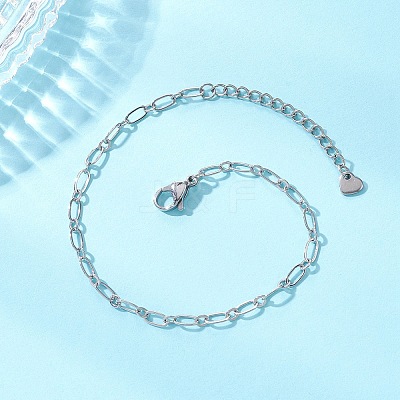 Brass Oval Link Chains Bracelets for Women BJEW-JB13035-1
