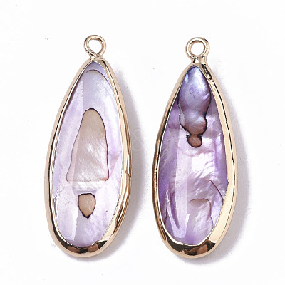Natural Freshwater Shell Pendants SHEL-R047-03-1