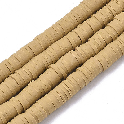 Handmade Polymer Clay Bead Strands X-CLAY-S094-6mm-A02-1