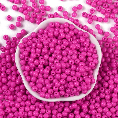 Opaque Acrylic Beads SACR-A007-01C-27-1