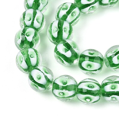 Handmade Lampwork Beads Strands LAMP-N028-20D-1