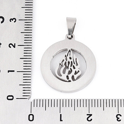 201 Stainless Steel Rhinestone Enamel Pendants STAS-T073-57P-1