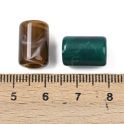 Opaque Acrylic European Beads OACR-G055-01C-1