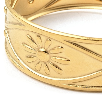 304 Stainless Steel Cuff Bangles BJEW-P302-08G-1