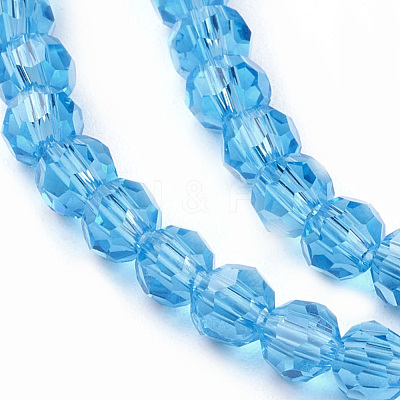 Glass Beads Strands EGLA-J042-6mm-07-1